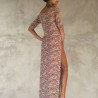Long Top Tunic Lycra Viscose Sakura Print Pink Sexy | Fabiana Boente