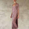 Long Top Tunic Lycra Viscose Sakura Print Pink Sexy | Fabiana Boente
