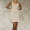 Mini Dress Knit Lamé Cream Rayon Lurex Sexy | Fabiana Boente Promo