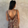 Long Sundress Rayon Voîle Tibetan Print | Fabiana Boente