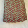Short Tunic Dress Rayon Fujet Cloud Print Mega Mendung Red Embroidered | Fabiana Boente