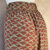 Palazzo Pants High Waist Rayon Cloud Print Red Army | Fabiana Boente