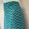 Palazzo Pants High Waist Rayon Cloud Print Sky Blue | Fabiana Boente