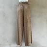 Long Pants Rayon Voîle Cloud Print Red Army | Fabiana Boente