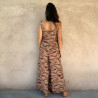 Jumpsuit Rayon Fujet Tibetan Cliff Print Palazzo Pants | Fabiana Boente