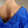 Hand Batik Embroidered Women's Long Tunic - Cool Viscose Georgette | Fabiana Boente