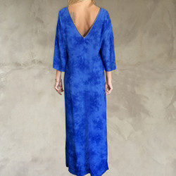 Hand Batik Embroidered Women's Long Tunic - Cool Viscose Georgette | Fabiana Boente