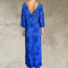 Hand Batik Embroidered Women's Long Tunic - Cool Viscose Georgette | Fabiana Boente