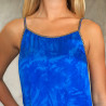 Oltremare Blue Hand-Embroidered Maxi Sundress - Fabiana Boente