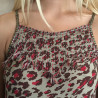 Animal Print Hand-Embroidered Maxi Dress | Fabiana Boente